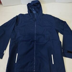 Encore Boston Harbor Rain Jacket Men's 3XL Lightweight Blue Hooded New